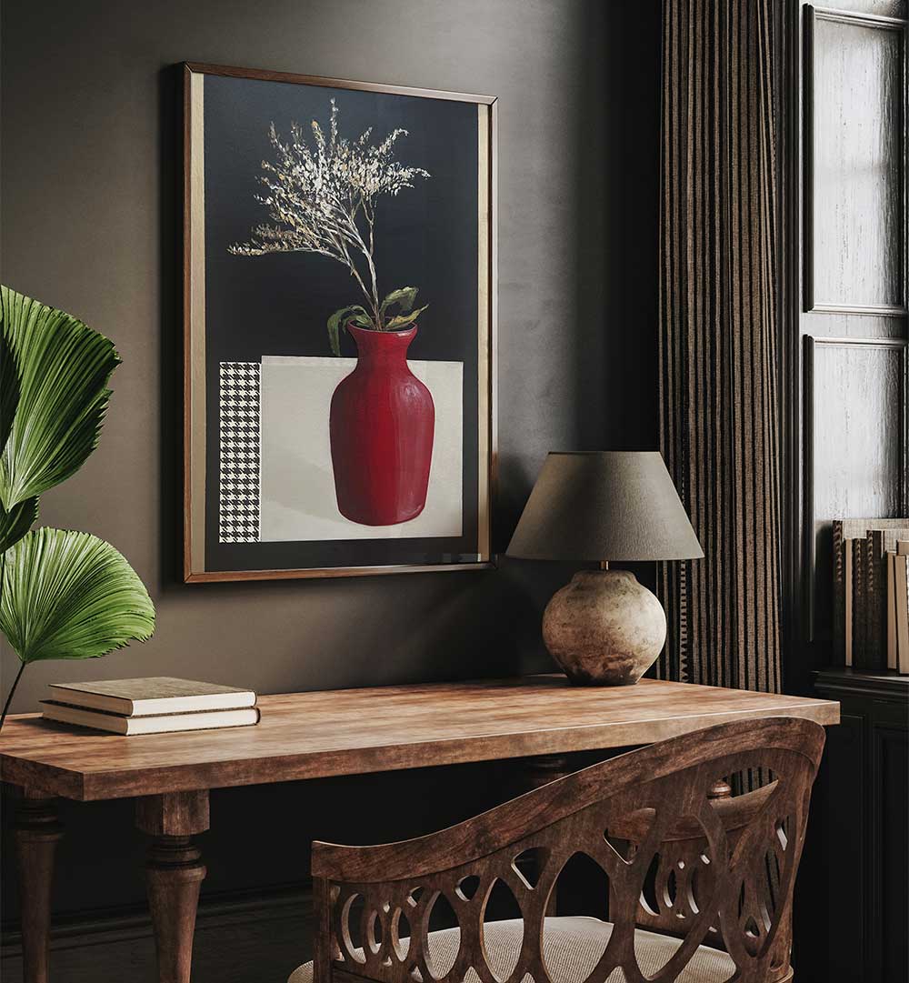 ZEN-INSPIRED FLORAL SILENCE , FLORAL FLOWER PAINTINGS