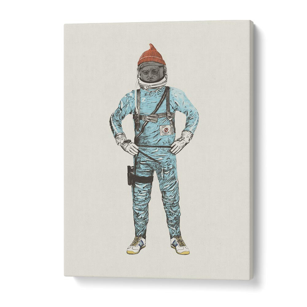 Zissou In Space By Florent Bodart Astronaut & Nasa Paintings, Space Art Prints Artwork in Gallery Wrap
