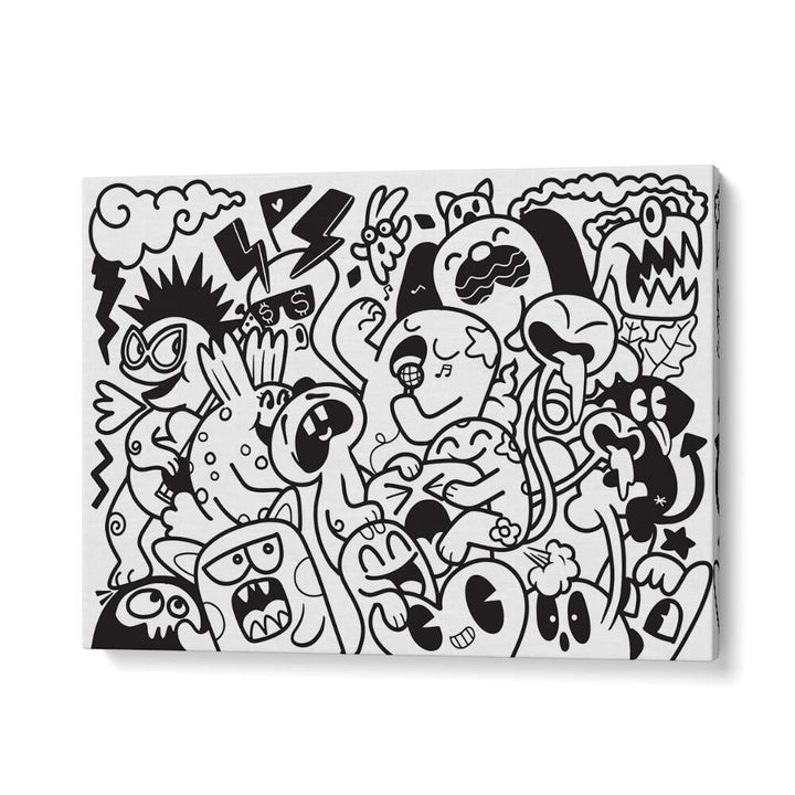 Zoodle Zoo Doodle Art Artwork in Gallery Wrap