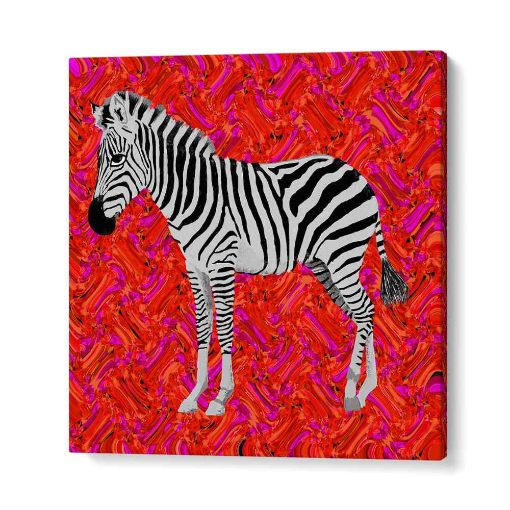 Zebra By Lynnda Rakos Pop Art Paintings Pop Art Prints in Gallery Wrap