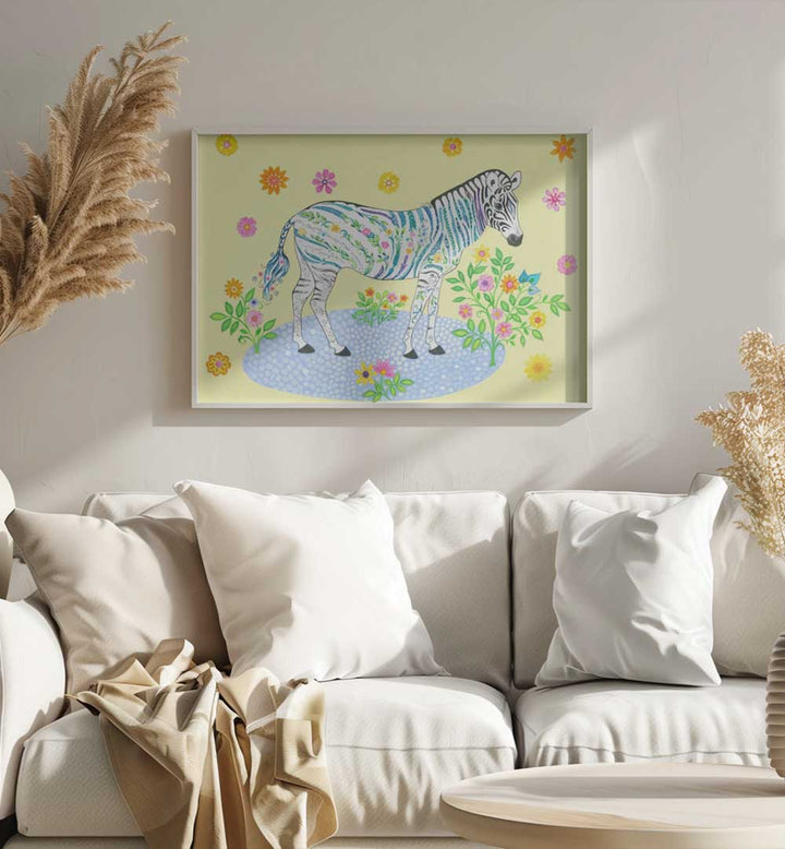 ZEBRA YELLOW , KIDS ROOM PAINTINGS