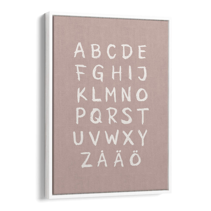 abc toothy rosa quotes and typography posters in White Floater Frame