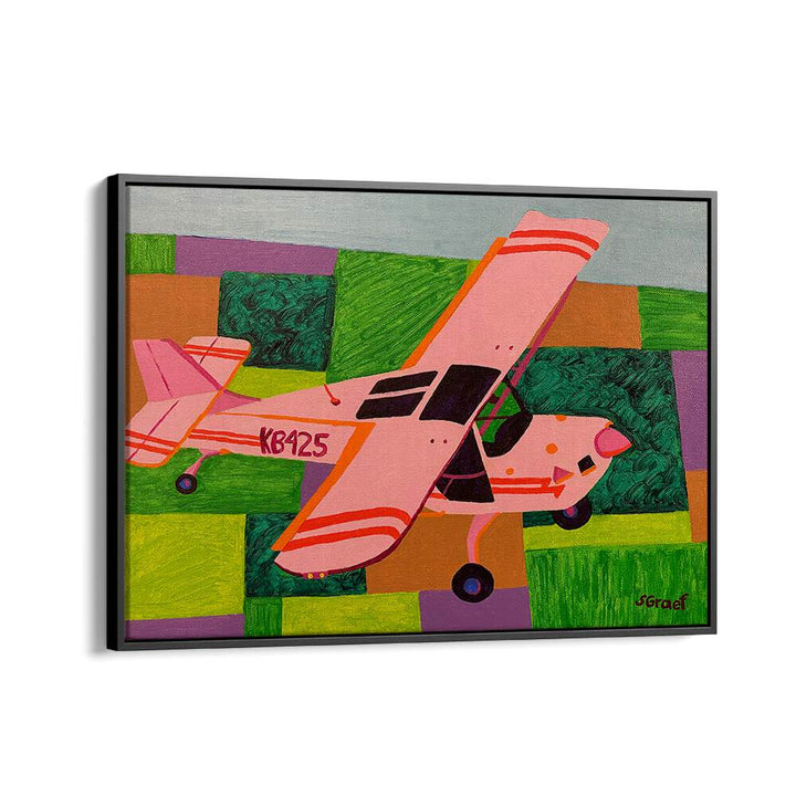 above the farms landscape art prints in Black Floater Frame