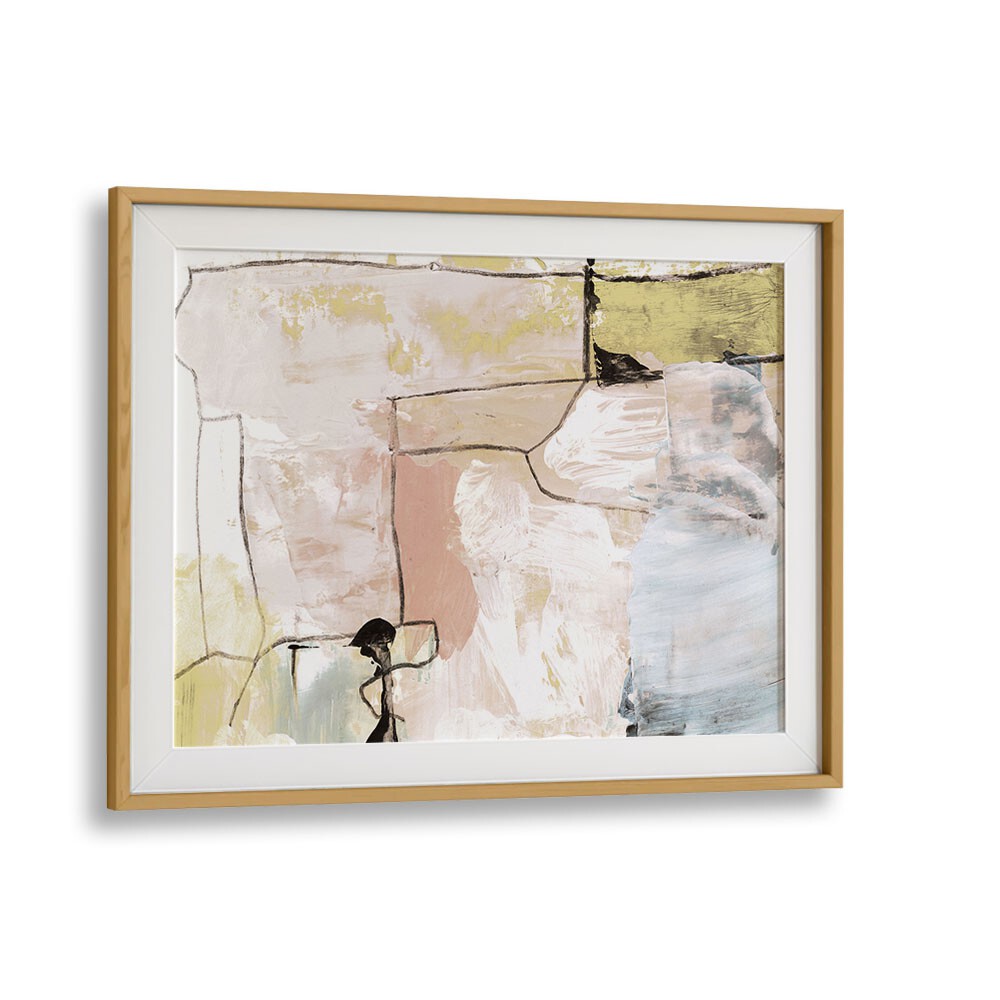 abstract pastels by dan hobday abstract art abstract paintings in Oak Wood Frame With Mount