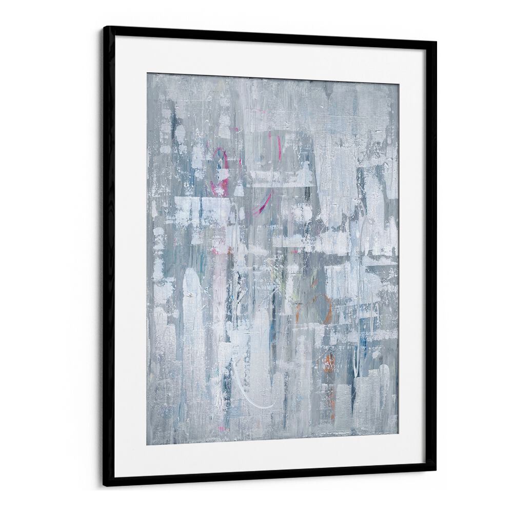 abstract shine abstract paintings in Black Frame With Mount