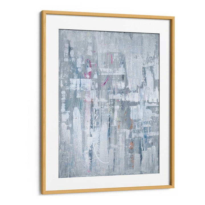 abstract shine abstract paintings in Oak Wood Frame With Mount