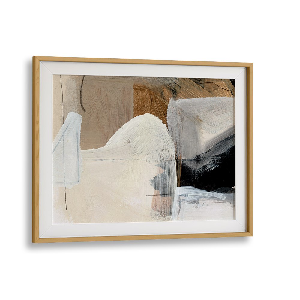 acrylic style by dan hobday abstract art abstract paintings in Oak Wood Frame With Mount