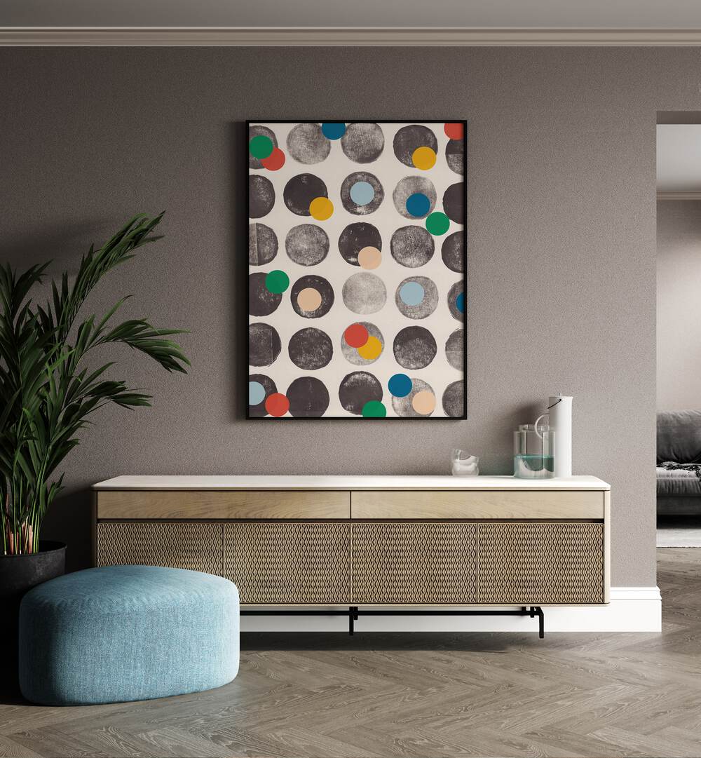 Brighten your space with ADD MORE COLORS, GEOMETRIC ART PRINTS by Alisa Galitsyna, showcasing vibrant shapes and hues.