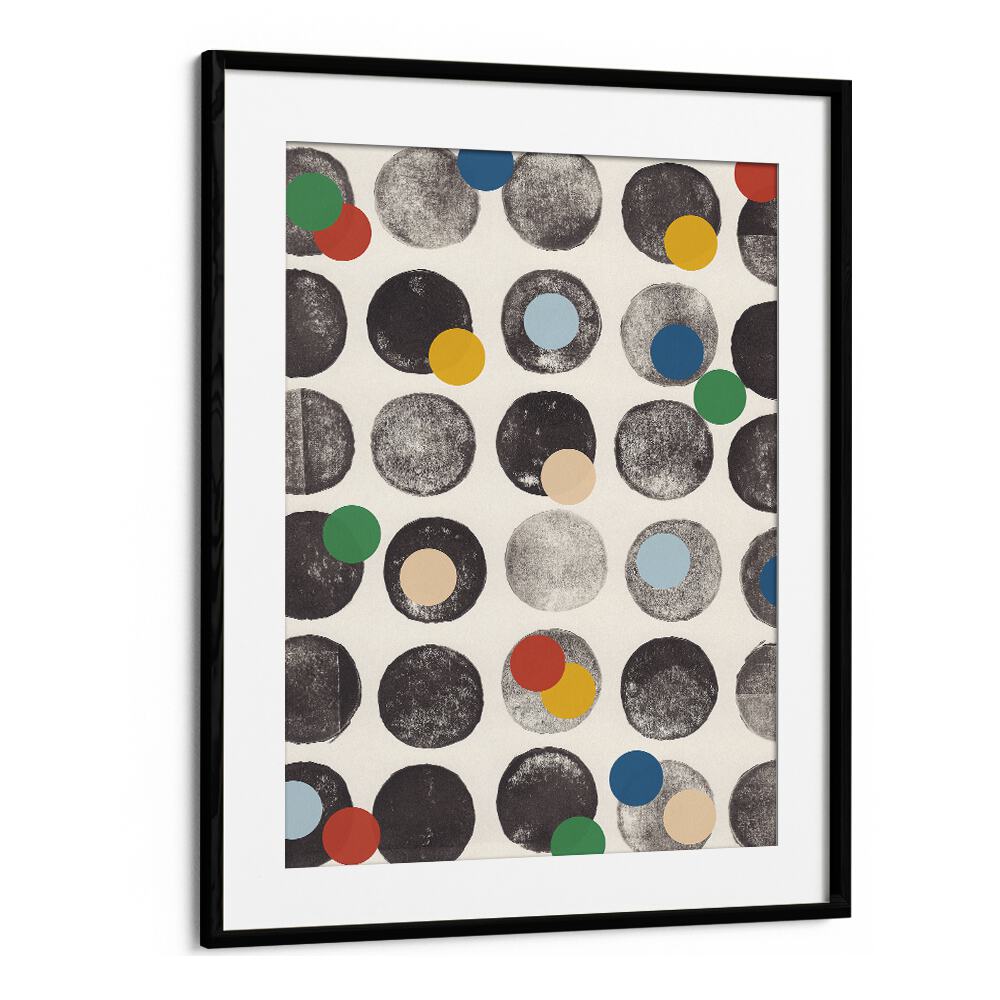 add more colors by alisa galitsyna geometric art prints geometric paintings in Black Frame With Mount