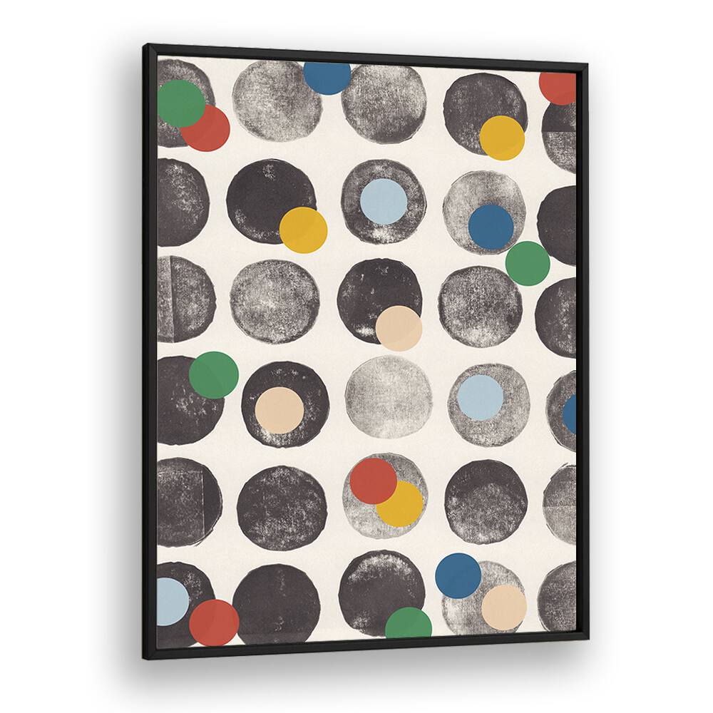 add more colors by alisa galitsyna geometric art prints geometric paintings in Black Plain Frame