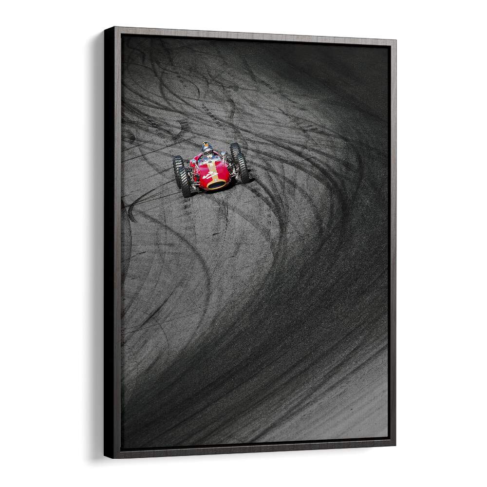 alfa 37 car poster in Black Floater Frame