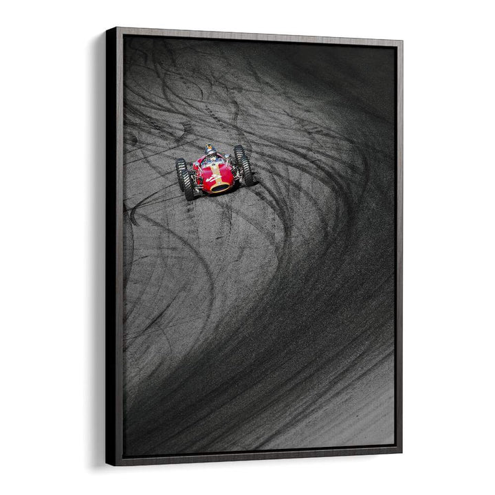 alfa 37 car poster in Black Floater Frame