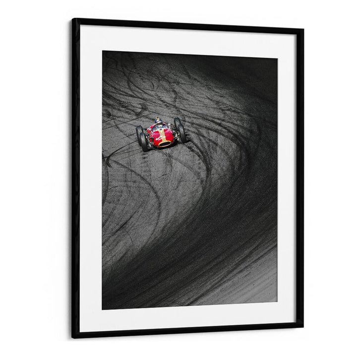 alfa 37 car poster in Black Frame With Mount