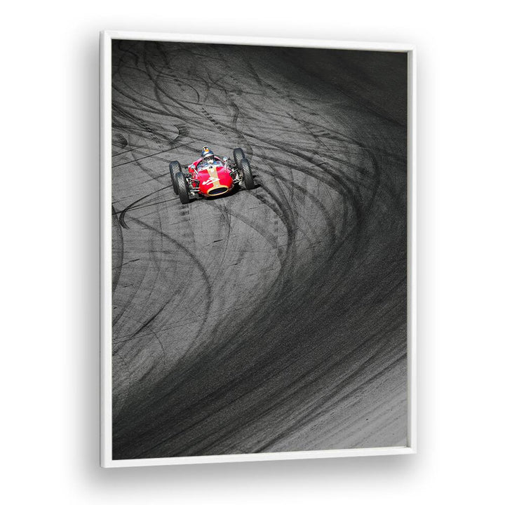 alfa 37 car poster in White Plain Frame