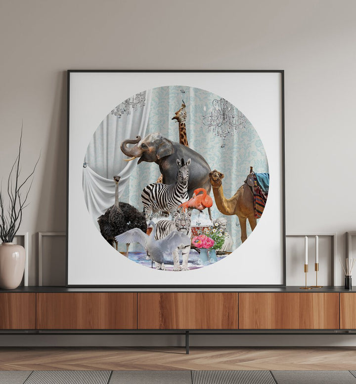 all together in bubbles by sue skellern wildlife posters wildlife paintings in Gallery Wrap