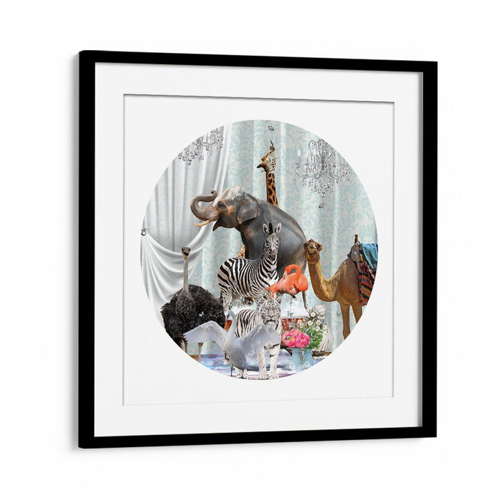 all together in bubbles by sue skellern wildlife posters wildlife paintings in Black Frame With Mount