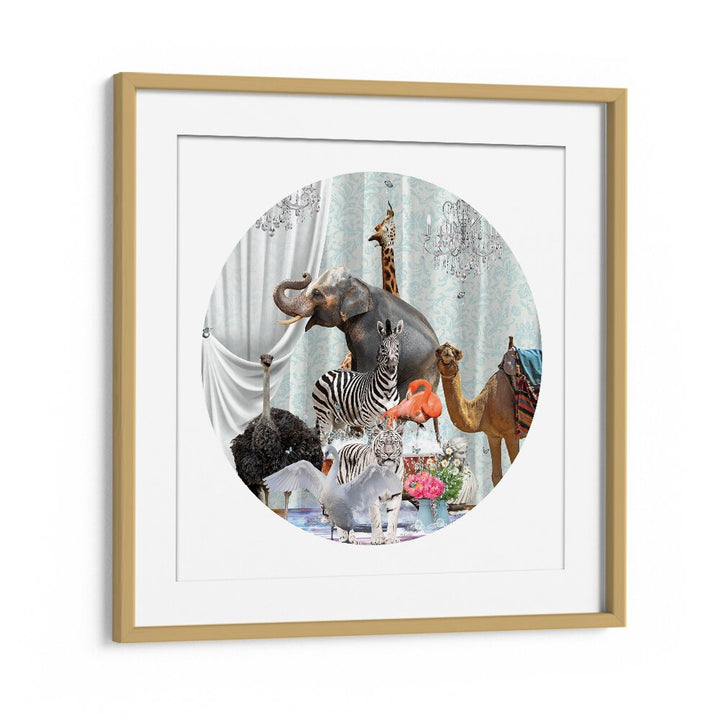 all together in bubbles by sue skellern wildlife posters wildlife paintings in Oak Wood Frame With Mount