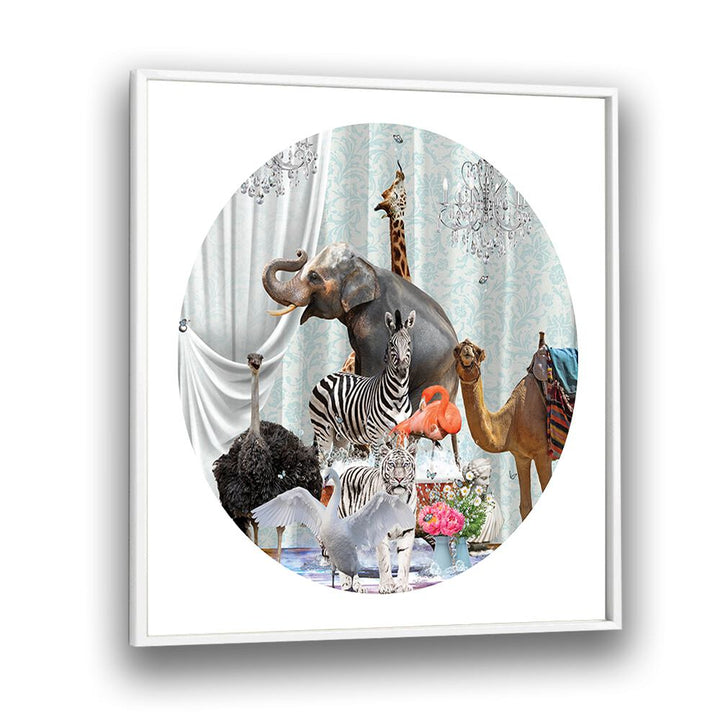 all together in bubbles by sue skellern wildlife posters wildlife paintings in White Plain Frame