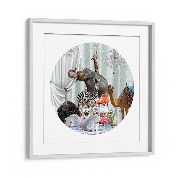 all together in bubblesby sue skellern wildlife posters wildlife paintings in White Frame With Mount