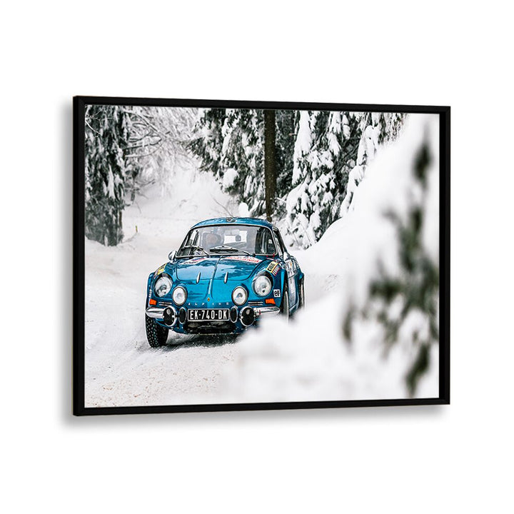 alpine-a110-car-poster-in-Black-Plain-Frame