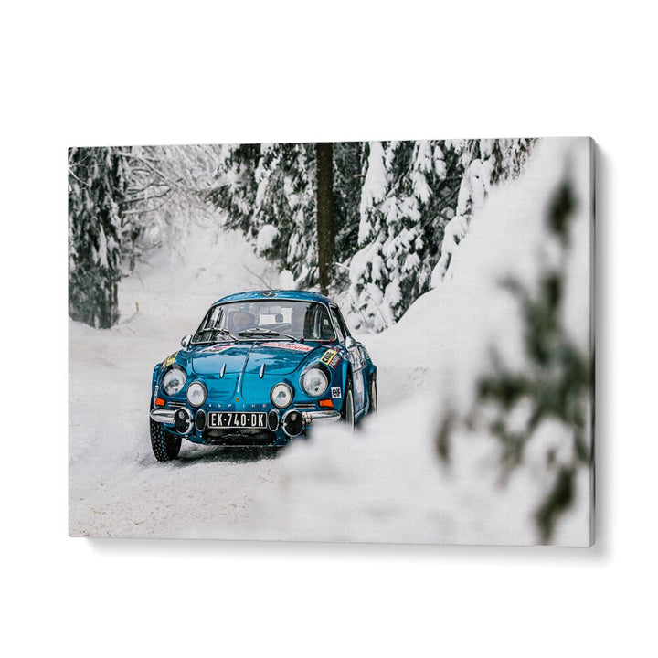 alpine a110 car poster in Gallery Wrap