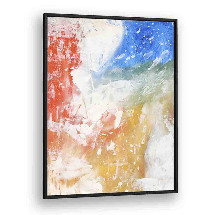 amazon birds by ejaaz haniff abstract art prints in Black Plain Frame placed on a wall