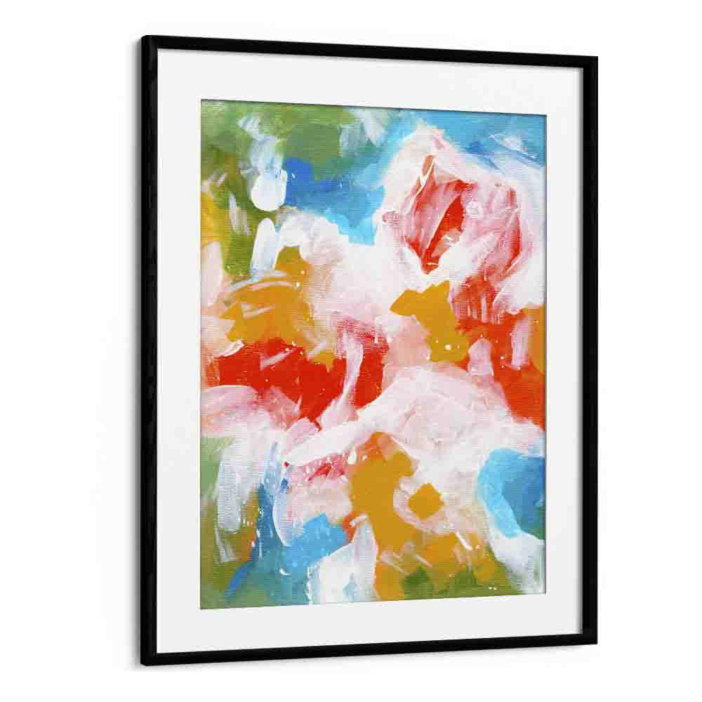 amazon kingdom by ejaaz haniff abstract art prints in Black Frame With Mount