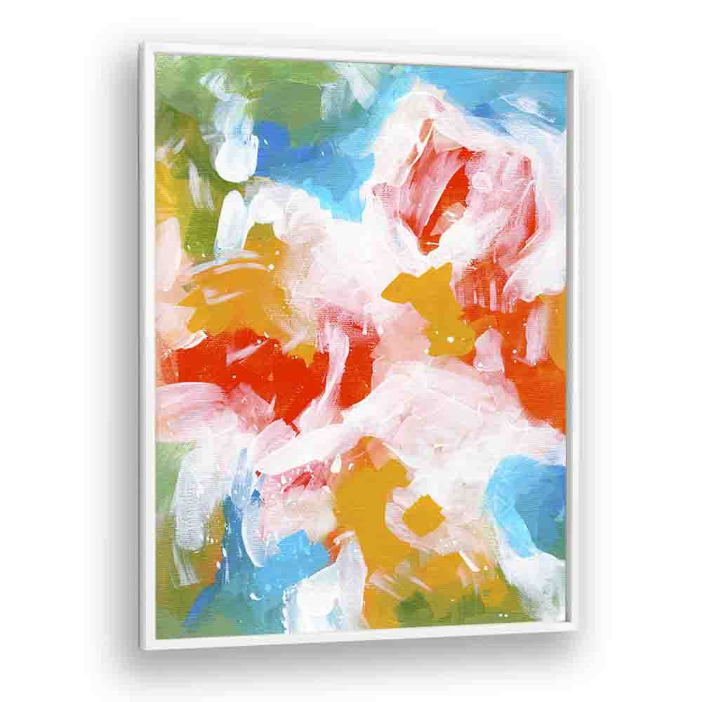 amazon kingdom by ejaaz haniff abstract art prints in White Plain Frame