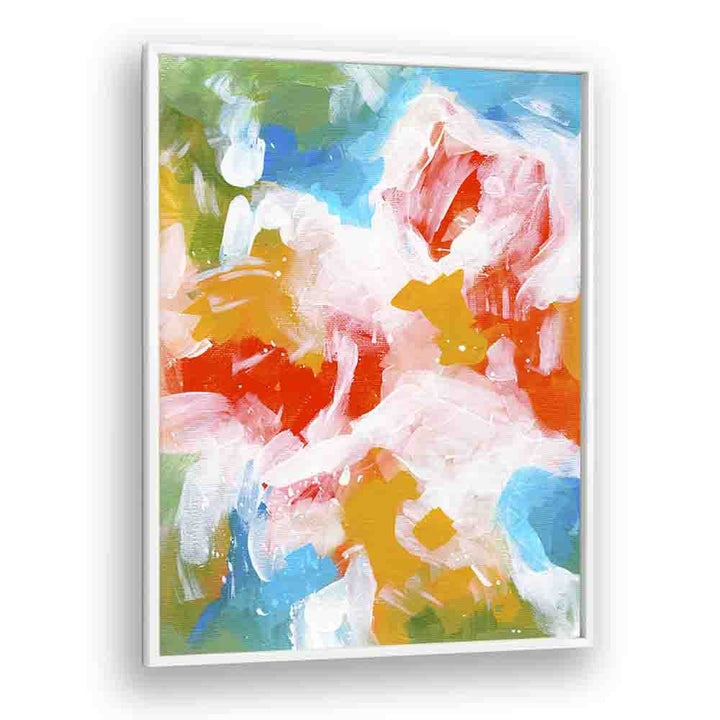 amazon kingdom by ejaaz haniff abstract art prints in White Plain Frame