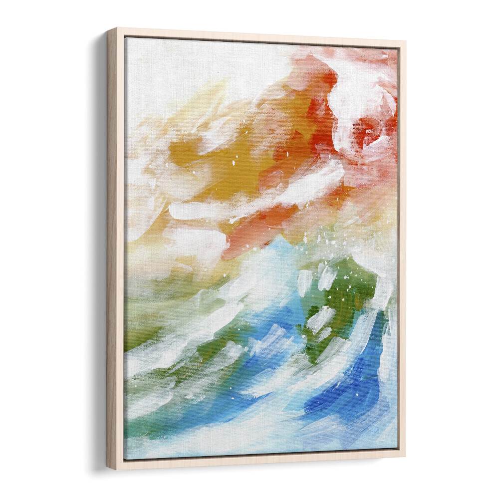 amazon sky by ejaaz haniff abstract art prints in Oak Wood Floater Frame