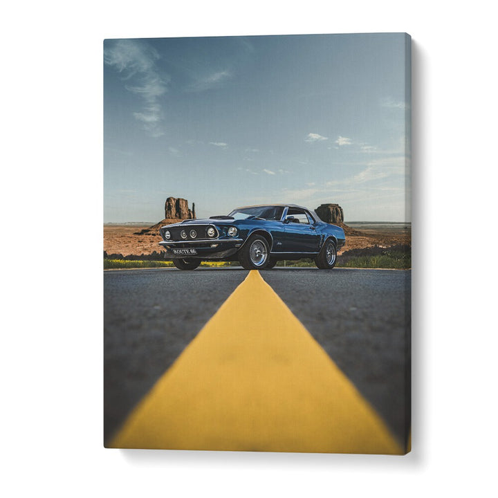 american horsepower car poster in Gallery Wrap