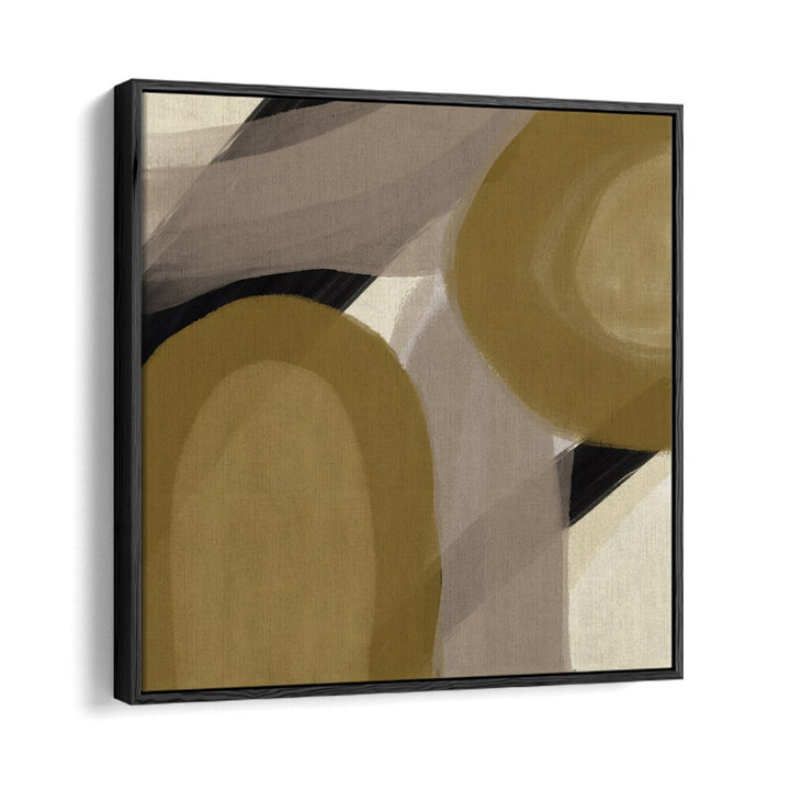 amica gold by yopie studio abstract art paintings in Black Floater Frame