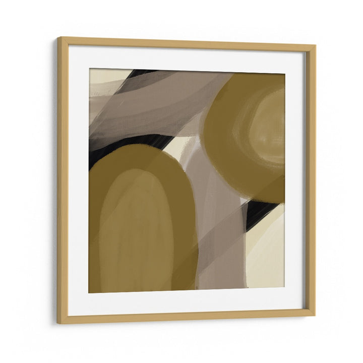 amica gold by yopie studio abstract art paintings in Oak Wood Frame With Mount