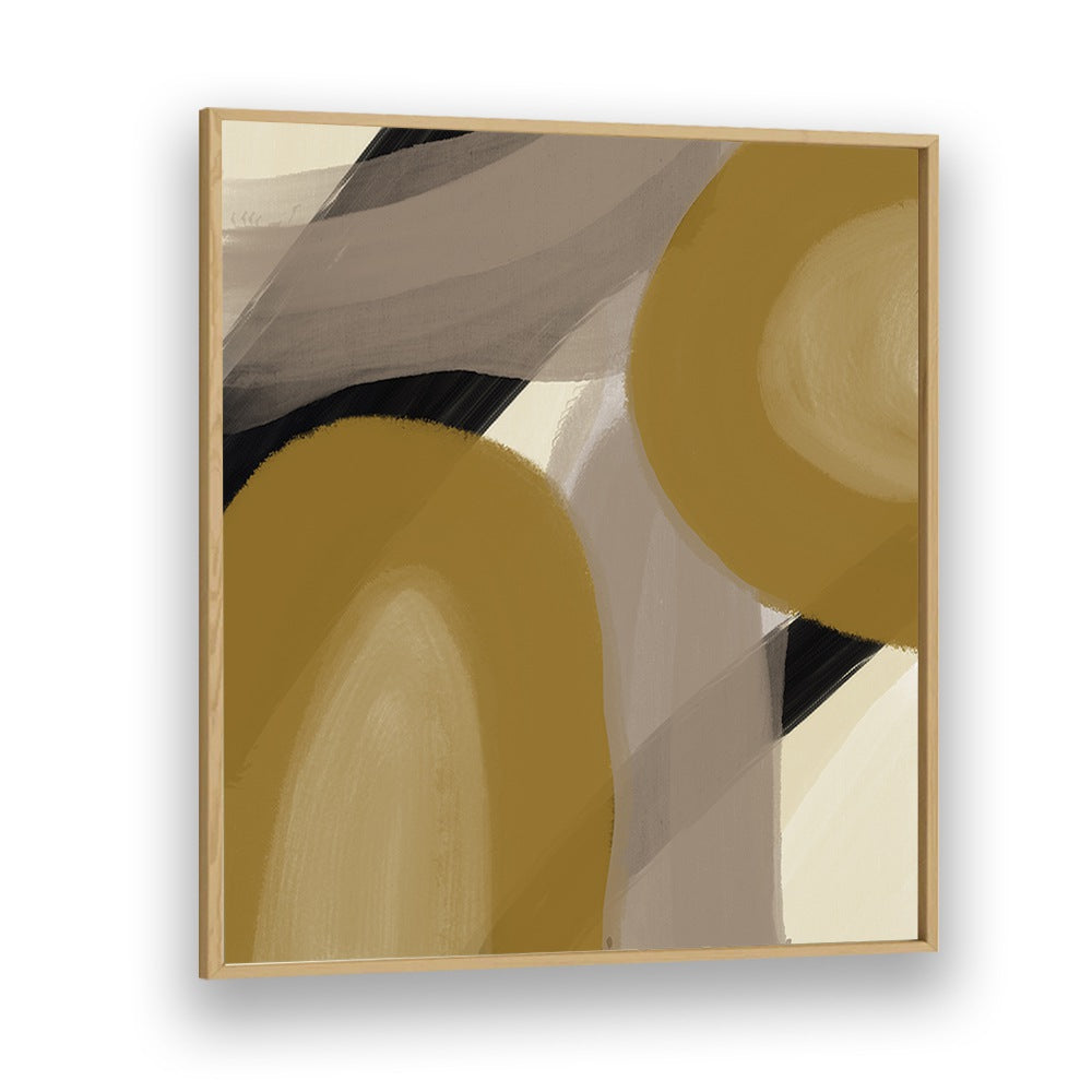 amica gold by yopie studio abstract art paintings in Oak Wood Plain Frame