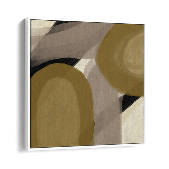 amica gold by yopie studio abstract art paintings in White Floater Frame