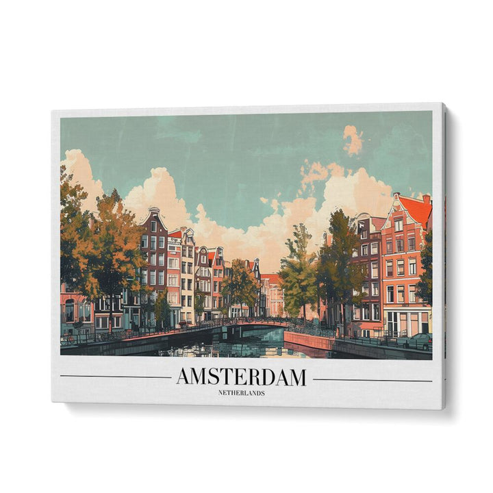 amsterdam I travel posters in Gallery Wrap