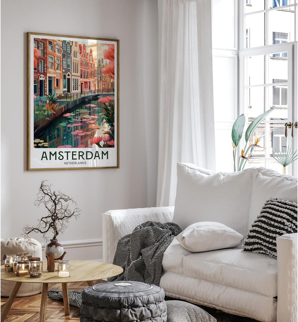 amsterdam dreams travel posters Artwork I placed on a Wall 