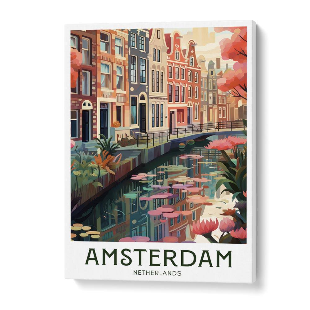 amsterdam dreams travel posters in Gallery Wrap