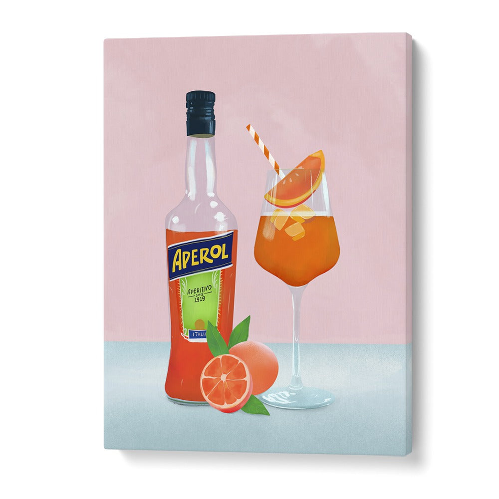 aperol spritz by petra lidze bar posters in Gallery Wrap