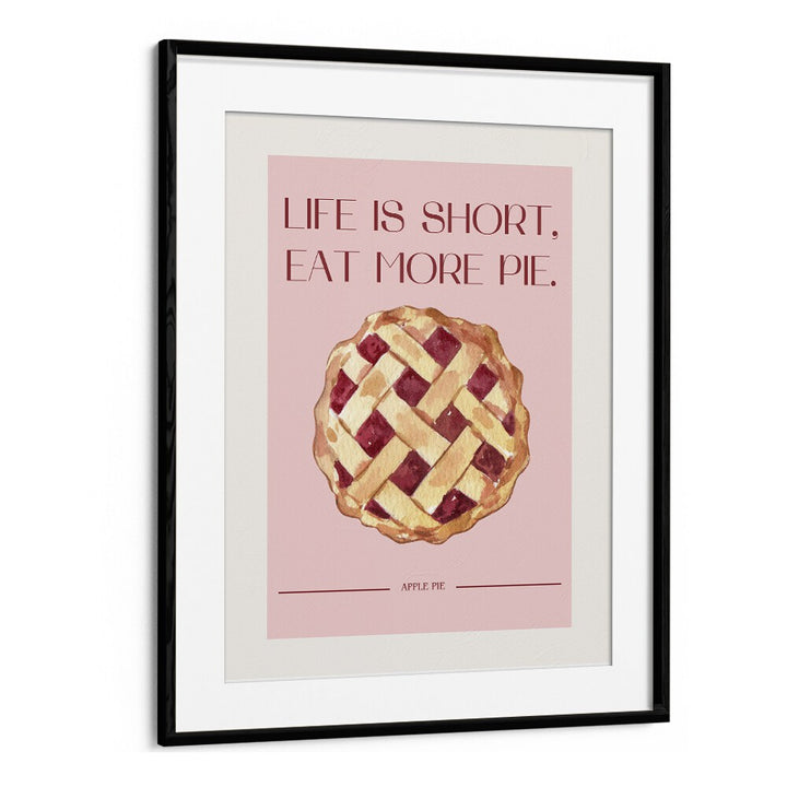 apple pie kitchen posters kitchen art prints in Black Frame With Mount