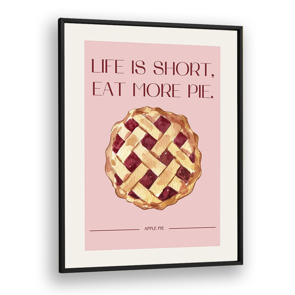 apple pie kitchen posters kitchen art prints in Black Plain Frame