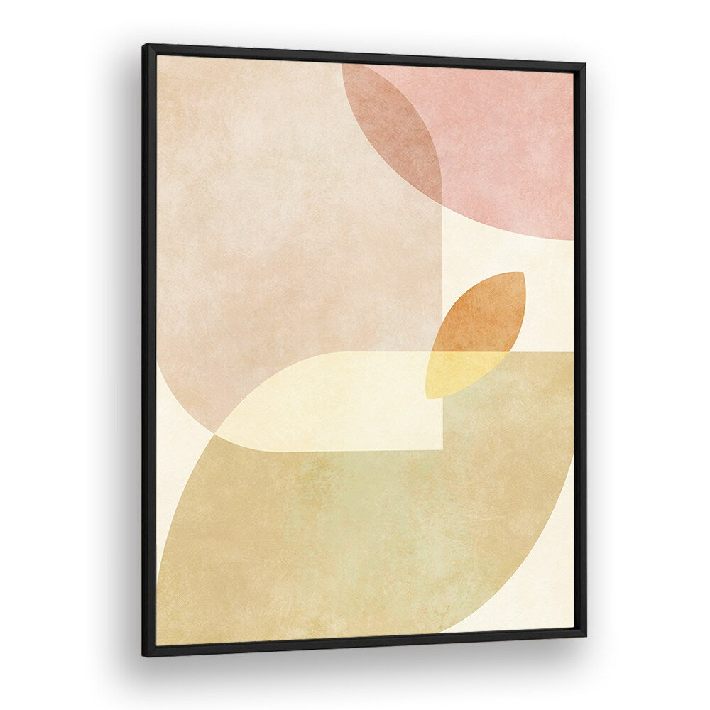 aqua shapes i kopie by ana rut bre abstract art abstract wall art in Black Plain Frame