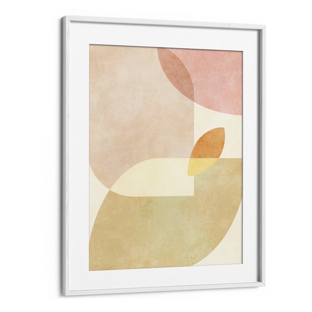 aqua shapes i kopie by ana rut bre abstract art abstract wall art in White Frame With Mount