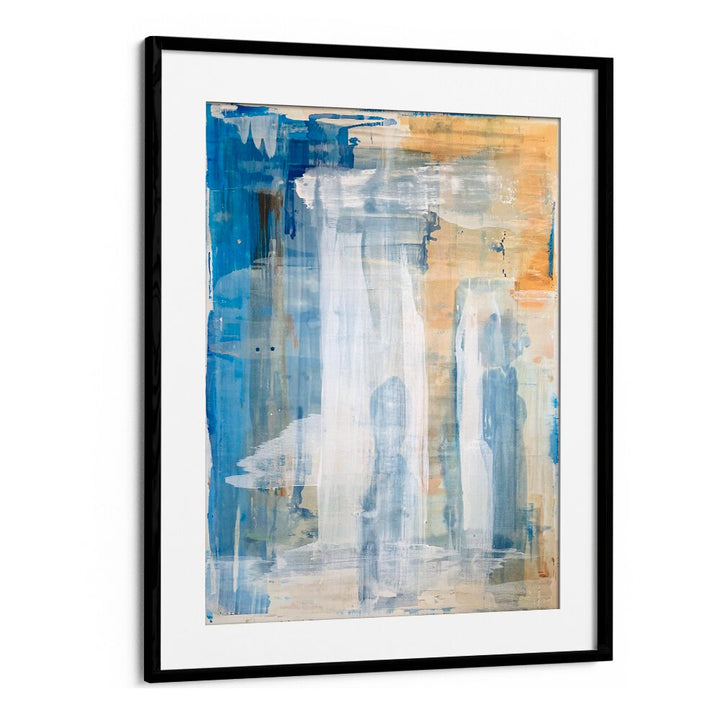 archipelago i abstract paintings in Black Frame With Mount