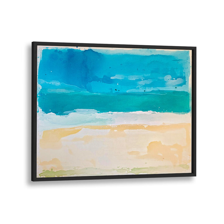 archipelago ii abstract paintings in Black Plain Frame