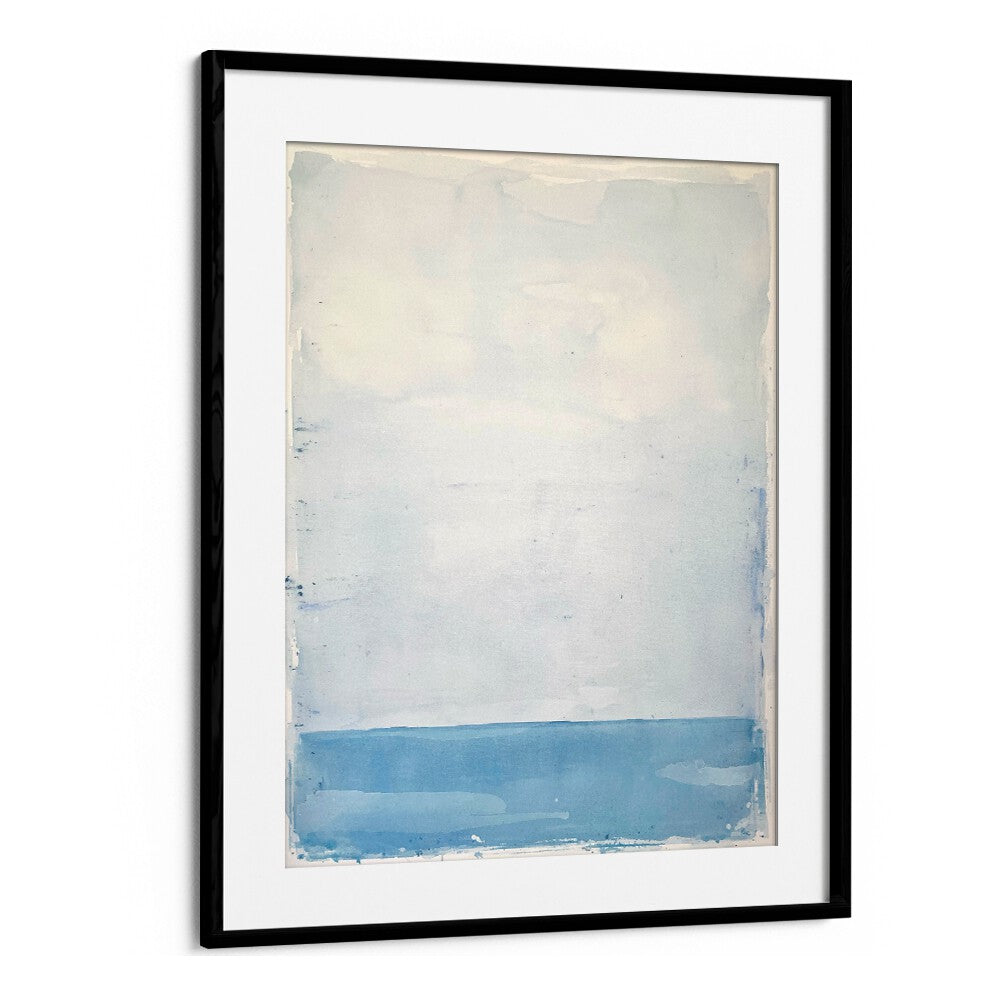 archipelago iii abstract paintings in Black Frame With Mount