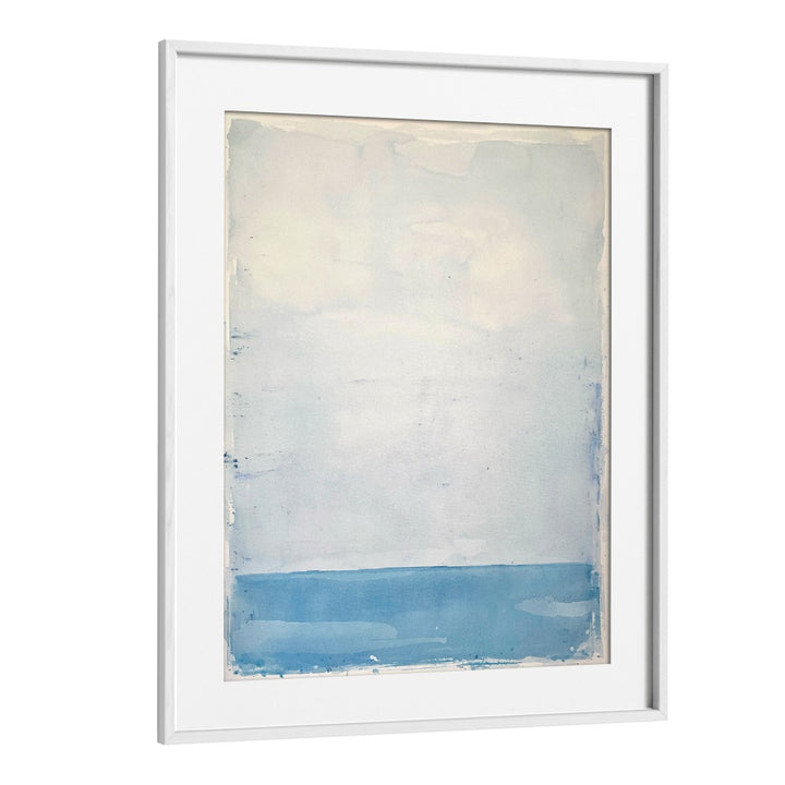 archipelago iii abstract paintings in White Frame With Mount