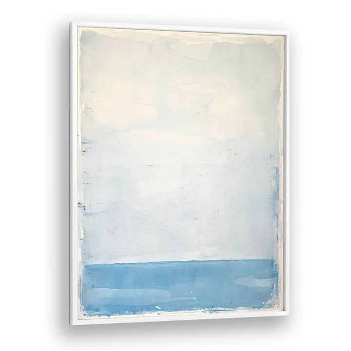 archipelago iii abstract paintings in White Plain Frame