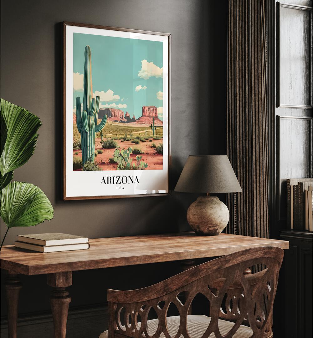 arizona-usa II travel posters Artwork II placed on a Wall 