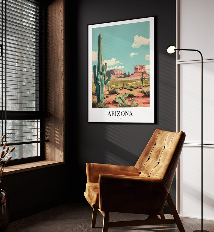 arizona-usa II travel posters Artwork III placed on a Wall 